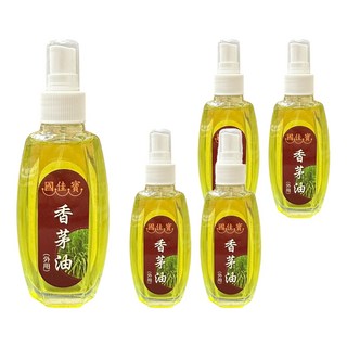 國佳寶香茅油 天然精油 驅蚊防蟲 除臭噴霧 居家戶外適用, 120cc, 5瓶