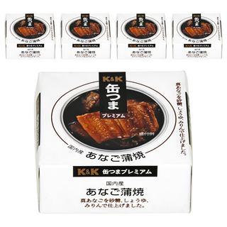 K&K 蒲燒鰻魚 下酒菜, 80g, 5罐