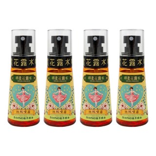 明星花露水 防蚊噴霧 HDPE材質 添加PMD植萃精油, 60ml, 4瓶