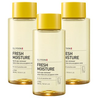 ILLIYOON 一理潤 Fresh Moisture眼唇卸妝液, 300ml, 3瓶