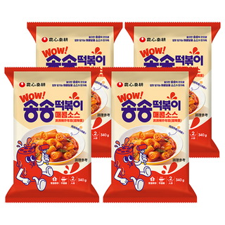 TAEKYUNG 泰耕 洞洞辣炒年糕 甜辣醬, 4包, 340g