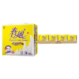 春風 三層厚手抽取衛生紙, 100張, 10包, 14袋