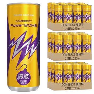 COMEBEST 康貝特 PowerBOMB爆能能量飲料, 225ml, 72罐