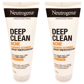 Neutrogena 深層淨化抗痘洗面乳, 100g, 2條