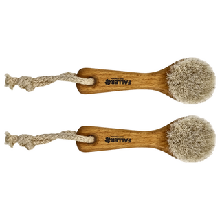 FALLER德國芙樂森詠木香 馬毛手肘膝蓋腳跟溫和按摩乾刷, 木色, 1個, 2個