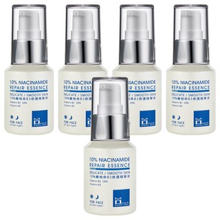 MOMUS 10%維他命B3修護精華液 舒緩皮脂分泌 淨白緊緻撫紋, 30ml, 5瓶