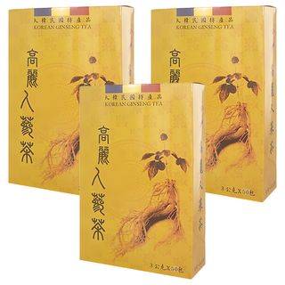 昊之蔘 瀚軒 精選韓國高麗人蔘茶，養生保健四季皆宜, 3g, 50包, 3盒