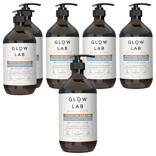 GLOW LAB Body Wash Passionfruit & Guava 百香果和番石榴沐浴露, 900ml, 6瓶