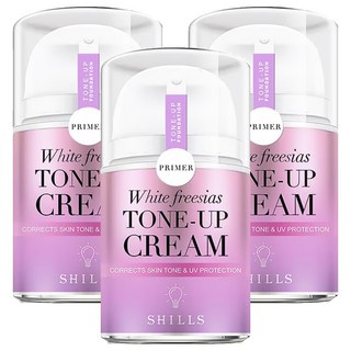 SHILLS 舒兒絲 抗UV美白濾鏡素顏霜, 提亮膚色 輕盈透氣, 40ml, 3件