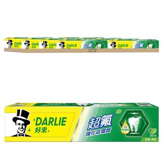 DARLIE 好來 超氟強化琺瑯質牙膏 天然薄荷精華 幫助防蛀, 250g, 8條