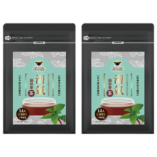 漢茶道 漢方草本茶包 四號 清氣仙草麥茶 天然草本補給 無農藥栽培 三角茶包, 4g, 14包, 2袋