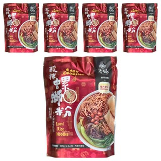 老鍋米粉 酸辣螺螄粉 2-3人份, 300g, 5包