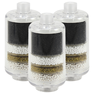 SHCJ 生活采家 交叉導水家庭型淋浴用除氯過濾器, 無味, 3個