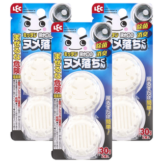 LEC 排水口汙垢清潔劑 除菌消臭 2個入, 60g, 3組