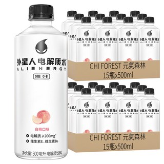 CHI FOREST 元氣森林 外星人電解質水運動飲料 白桃風味, 500ml, 30瓶