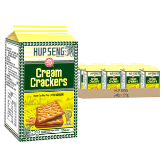 HUP SENG 乒乓原味蘇打餅, 125g, 24包