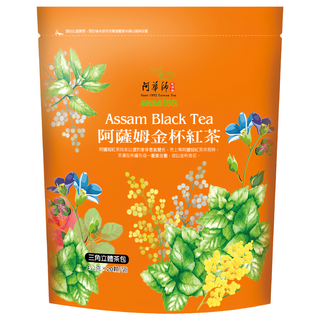 AWAStea 阿華師 阿薩姆金杯紅茶, 三角立體茶包, 4g, 20包, 1袋