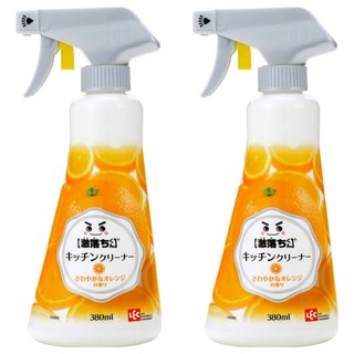 LEC 激落君 廚房用泡沫噴霧清潔劑 380ml 清新柑橘香氣 適用於易產生油汙的廚房周邊, 2瓶