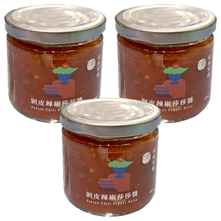 剝皮辣椒莎莎醬, 190g, 3罐