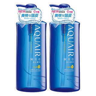 AQUAIR 阿葵亞 淨水賦活洗髮精 600ml, 頭皮深層潔淨, 平衡淨味技術, 防止異味, 2件
