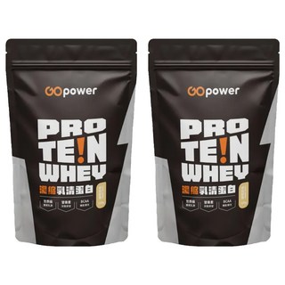GOPower 果果能量 濃縮乳清蛋白飲 琥珀歐蕾, 500g, 2包