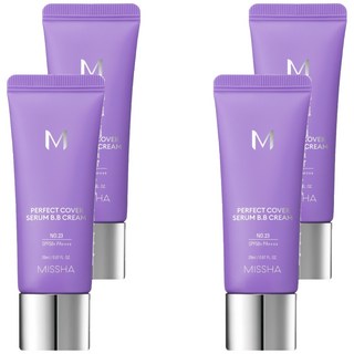 MISSHA 台灣公司貨 完美遮瑕BB霜 SPF50+ PA++++, NO.23 自然色, 20ml, 4條