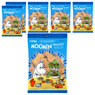 Hokka 北陸製菓 嚕嚕米造型餅乾 牛奶口味, 72g, 6包