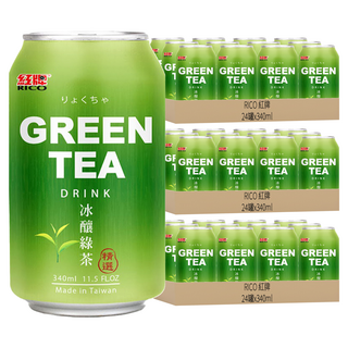 RICO 紅牌 冰釀綠茶, 340ml, 72罐