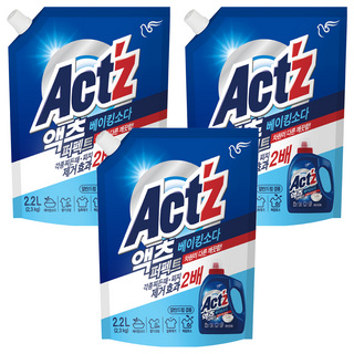 碧珍 Act'z 小蘇打洗衣精補充包, 2.2L, 3包