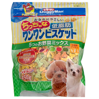 DoggyMan 多格漫 低脂綜合迷你餅乾 犬用, 5種野菜, 450g, 1包