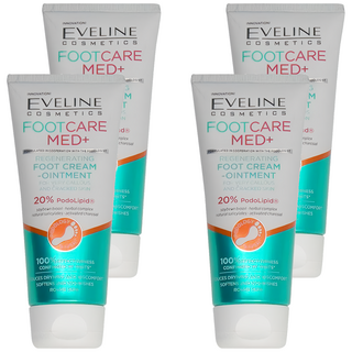 EVELINE MED+ 再生足霜-軟膏 適用於老繭和皮膚龜裂, 100ml, 1入, 4條