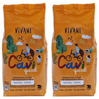 ViVANI Cavi Quick精選可可沖泡粉, 天然，純素, 400g, 1包, 2包