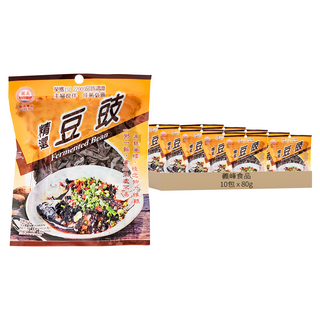 義峰食品 豆豉, 80g, 10包