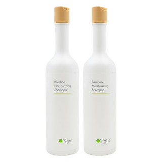 O'right 歐萊德 竹萃保濕洗髮精 適用乾燥受損髮質 保濕潤澤 400ml, 2瓶