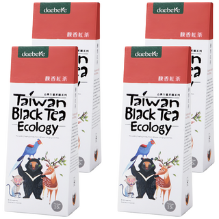 daebete 茶米茶 自然生態 馥香紅茶茶包，甘醇不苦澀，滑順好入口，清甜蜜香，冷熱皆宜, 3g, 15包, 4盒