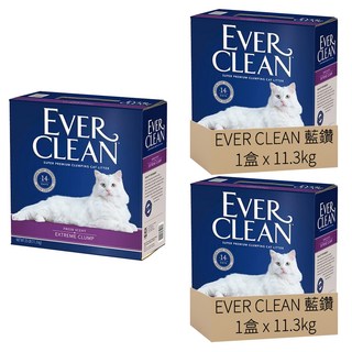 EVER CLEAN 藍鑽 強效結塊貓砂 強效清香 11.3kg 2盒