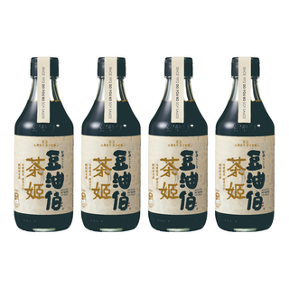 豆油伯 茶姬釀造醬油 - 台灣釀造、無添加、純釀造醬油, 300ml, 4瓶