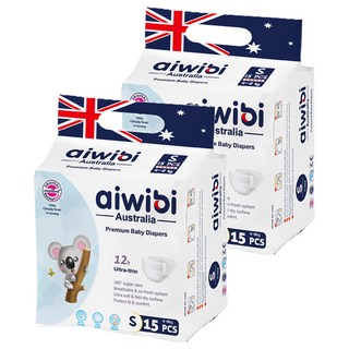 aiwibi 愛薇彼 零觸感瞬吸黏貼型尿布 4~8kg, S, 30片