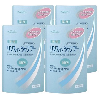KUMANO 熊野油脂 Pharmaact 洗髮精, 350ml, 4入
