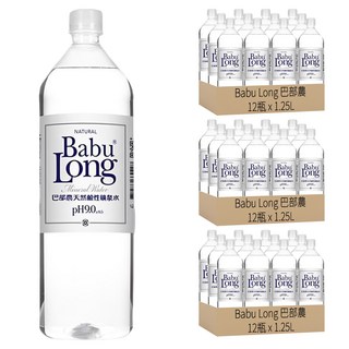 Babu Long 巴部農 天然鹼性礦泉水, 1.25L, 36瓶