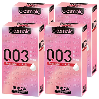 Okamoto 岡本 003 HA玻尿酸衛生套, 6入, 4盒