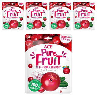 ACE 益生 加拿大紅鑽大蔓越莓乾, 110g, 5包
