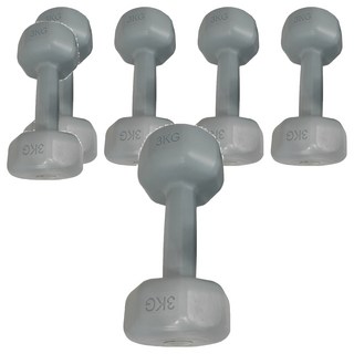 多彩小啞鈴 3KG/入 一組共2入, 6個