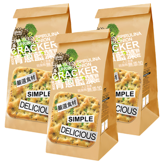 SUNFRIEND 奇亞籽青蔥藍藻餅乾, 180g, 3個