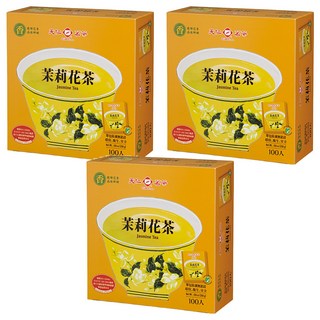 天仁茗茶 茉莉花茶, 袋裝防潮，保持新鮮, 香氣怡人，隨時享用, 2g, 100包, 3盒