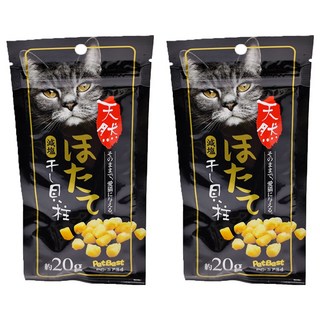PetBest 浦霞減鹽瑤貝, 貝柱, 20g, 2入
