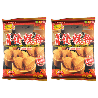 金錢豹 黑糖發糕粉 可做黑糖糕, 500g, 2包