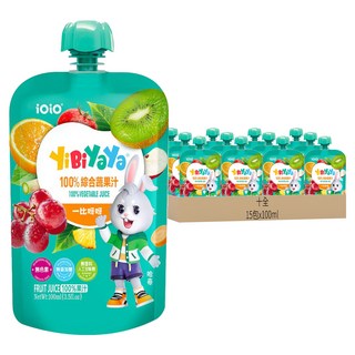 十全 YiBiYaYa 100%綜合蔬果汁, 15包, 100ml