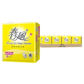 春風 輕柔細緻抽取衛生紙 100張, 8包, 20袋