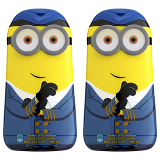 AIR-VAL 2合1沐浴洗髮精小小兵, 400ml, 2瓶